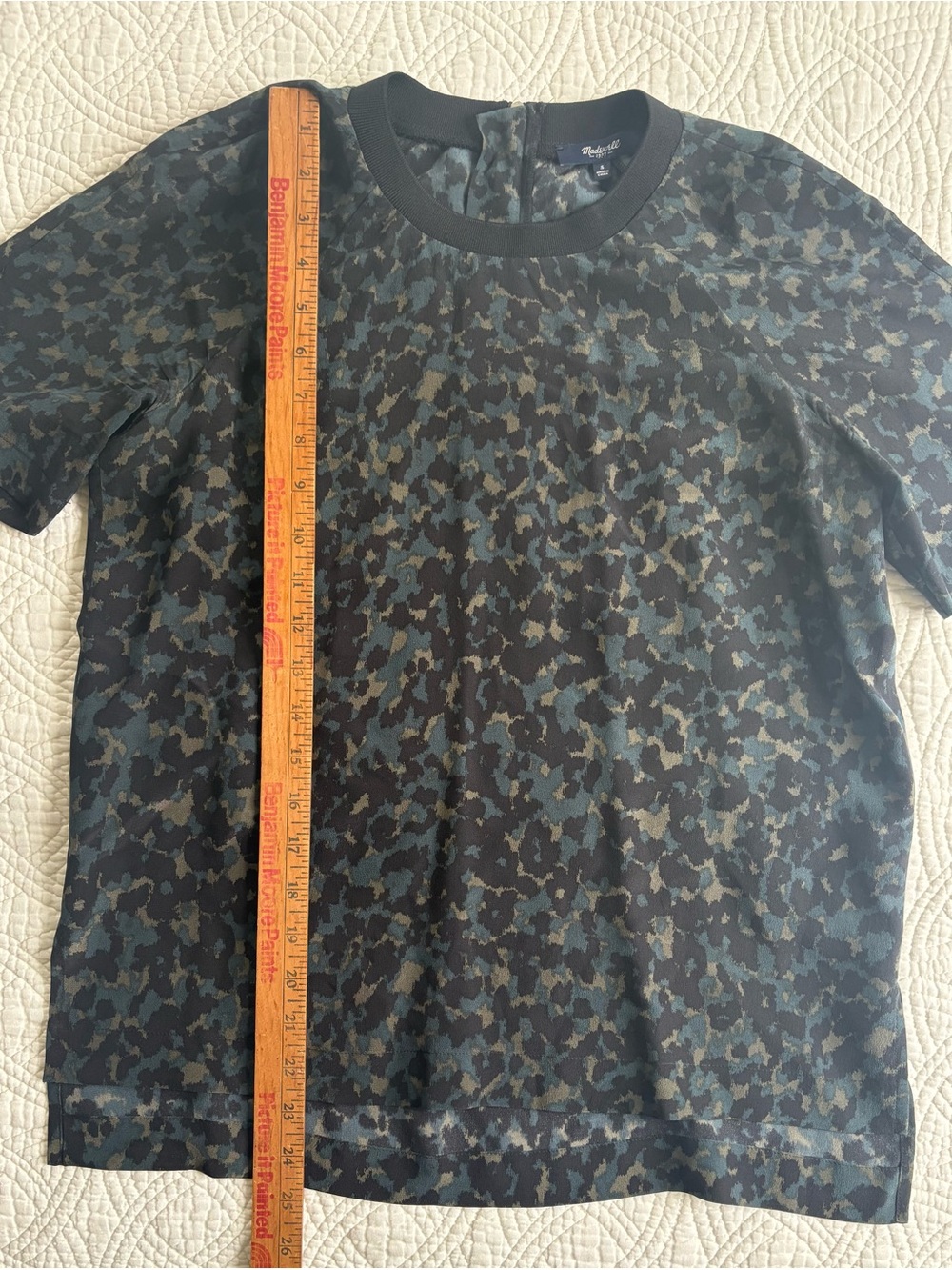 Madewell Silk Top Animal Print Small - Picture 4 of 8